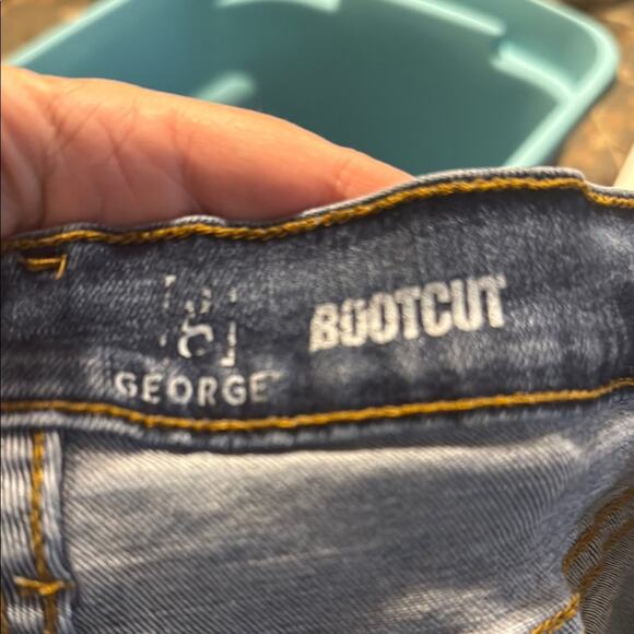 George Blue Straight Jeans Classic Style Mens 32 X34 - Picture 7 of 7